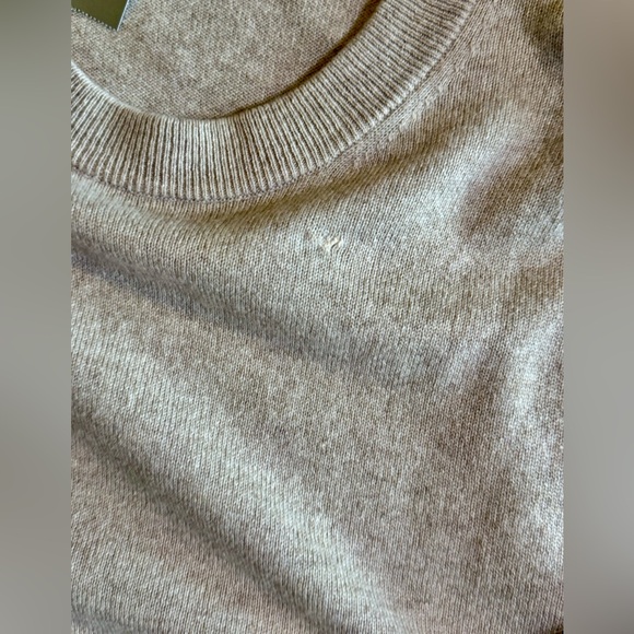 J. Crew Cashmere relaxed crewneck sweater Heather Stone - Picture 5 of 6